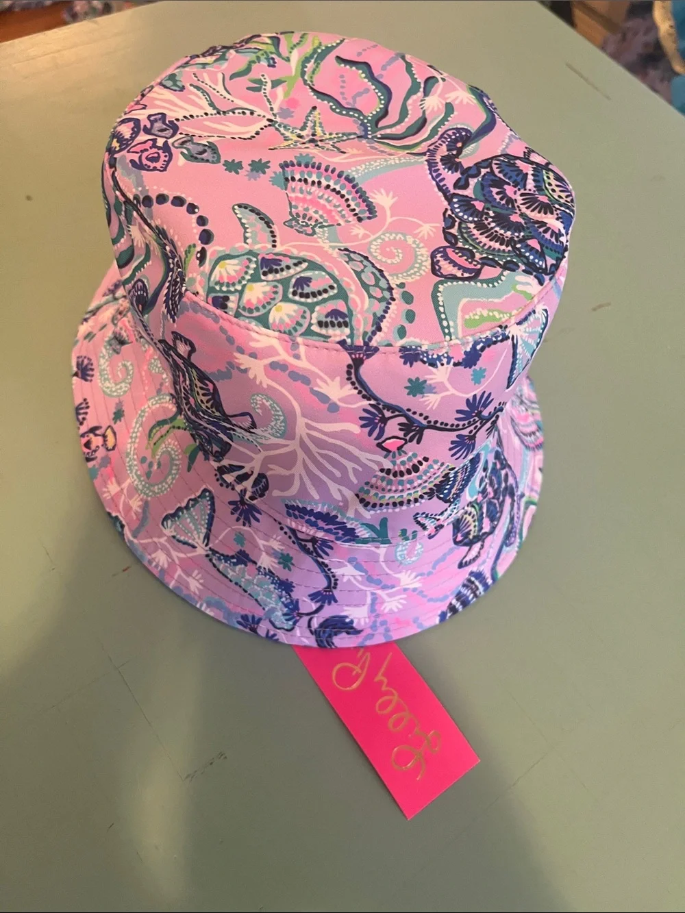 Lilly Pulitzer Pink Multicolor Paisley Kids Bucket Hat